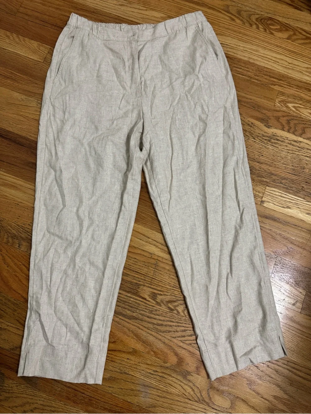 Banana Republic Men’s Linen-Blend Cream Pants | NWT